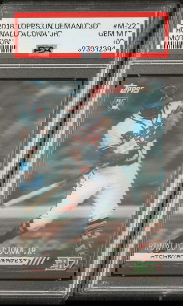 2018 Topps On Demand 3D Motion Ronald Acuna Jr. #M-22 RC PSA 10