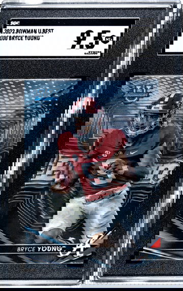 2022 Bowman U Best #100 BRYCE YOUNG QB Carolina Alabama RC Rookie Card MINT+