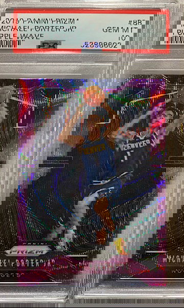 2019 Panini Prizm Michael Porter Jr. Purple Wave PSA 10