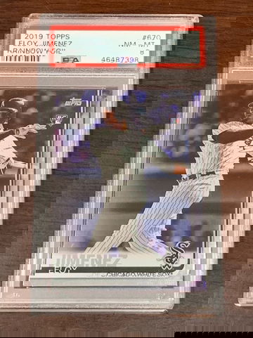 2019 Topps Eloy Jimenez Rainbow Foil PSA 8