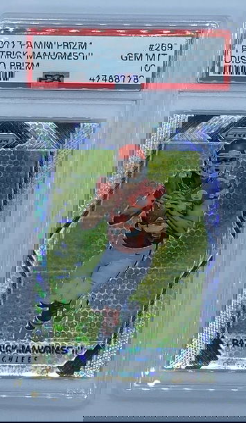 2017 Panini Prizm Patrick Mahomes Disco Prizm PSA 10