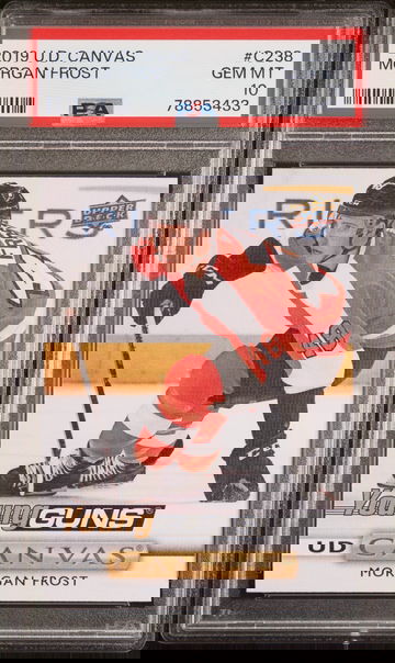 2019 Upper Deck Series 2 UD Canvas Young Guns Morgan Frost #C238 RC PSA 10