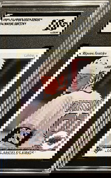 1990-91 Upper Deck Kings Wayne Gretzky #54 - SP French SGC 10 GEM MINT - Low Pop