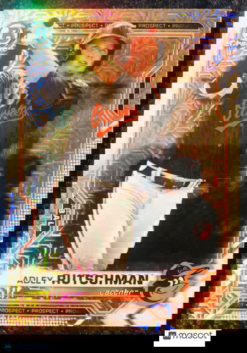 2021 Bowman Chrome ADLEY RUTSCHMAN Mega Box Mojo Refractor BCP-121 Orioles