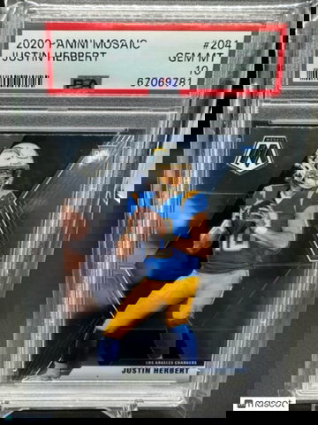 2020 Mosaic Justin Herbert Rookie - PSA 10