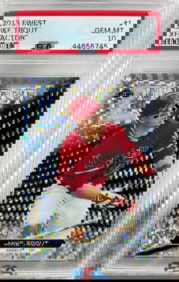 2013 Topps Finest Mike Trout #1 Xfractor Refractor PSA 10