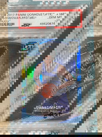 2017-18 Donruss Optic De’Aaron Fox Prizm Silver Holo  PSA 10 mislabeled name