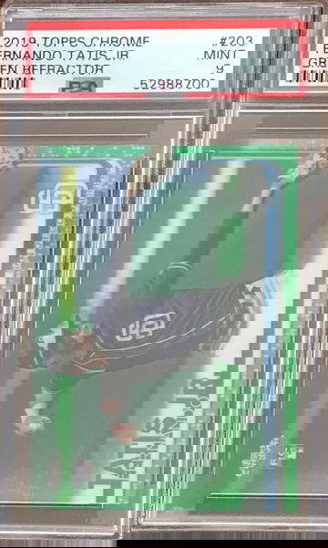 2019 Topps Chrome Fernando Tatis Jr. Green Refractor PSA 9