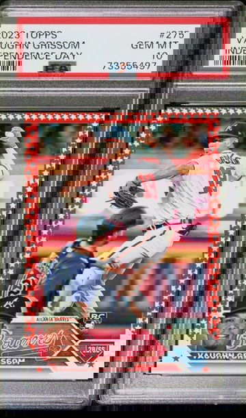 PSA 10 2023 Topps Vaughn Grissom Independence Day /76