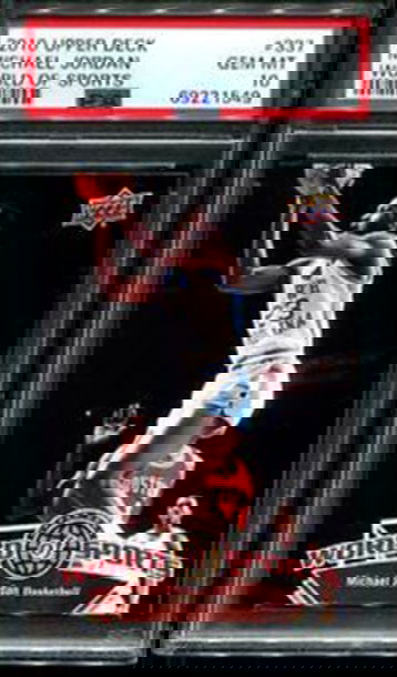 2010 Upper Deck UD World of Sports 337 Michael Jordan University of North Carolina UNC Tar Heels PSA 10 Gem Mint