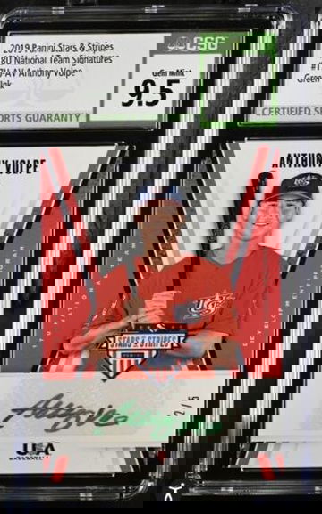 2019 Panini Stars And Stripes 18U Team Signatures Anthony Volpe #17U-AV Auto /5
