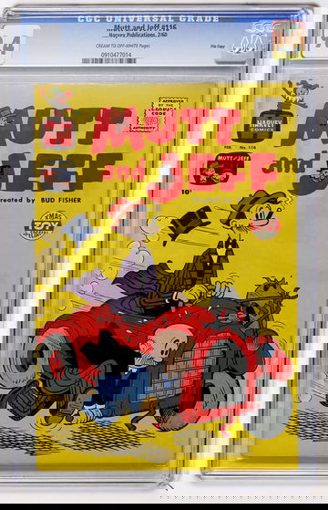 MUTT AND JEFF #116, CGC 9.4 NM --- SINGLE HIGHEST GRADED!  