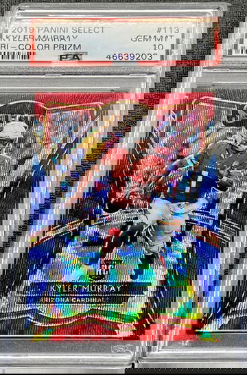 2019 Kyler Murray Panini Select Tri-Color Prizm  #113 PSA 10 GEM MINT Rookie Card RC Arizona Cardinals 