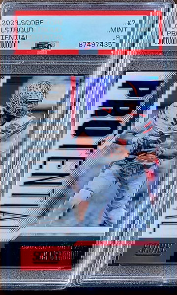 2023 CJ STROUD Score PROTENTIAL PSA 9 LOW POP Rookie RC #2