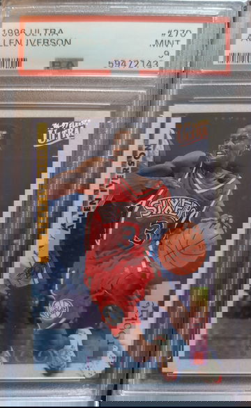 1996 Ultra Allen Iverson Rookie RC #270 PSA 9