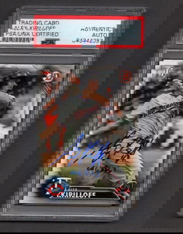 Alex Kirilloff Signed Autographed 2016 Bowman Draft #90 PSA DNA COA RC