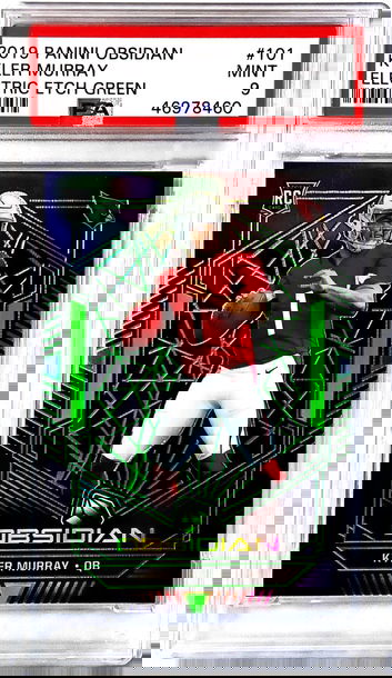 Kyler Murray /25 Psa 9 Green Etch Obsidian Rc rookie