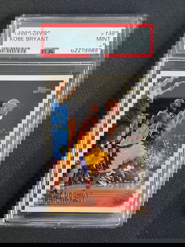 1996 Topps Kobe Bryant HOF Rookie #138 Los Angeles Lakers PSA 9 MINT (64860379)