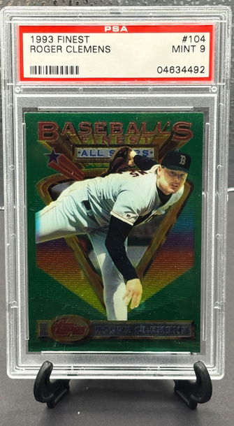 1993 Topps Finest Roger Clemens #104  PSA 9