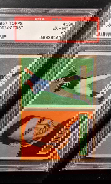 1957 Topps Johnny Unitas Rookie PSA 6 Centered RC