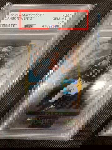 2016 Select Concourse Carson Wentz Rookie PSA 10 Gem Mint RC non Auto Colts Eagles