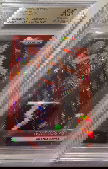 2018-19 Prizm Trae Young Red Ice RC BGS 9.5