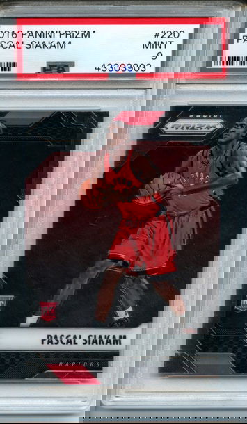 2016 Panini Prizm Pascal Siakam #220 PSA Mint 9