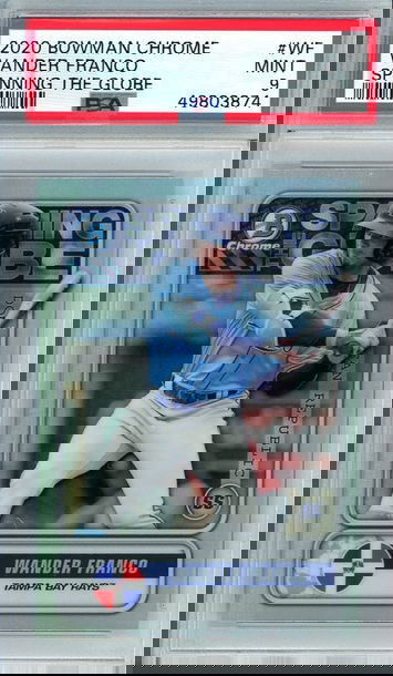 2020 Bowman Chrome Globe Wander Franco PSA 9