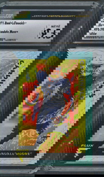 2021 Chronicles Flux Rondale Moore RC #FX-20 Silver Prizm - CSG Mint Plus 9.5