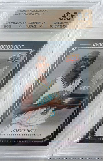 Chris Paul 2007-08 UD Chronology Timeless Memories Auto /99 BGS 9.5/10