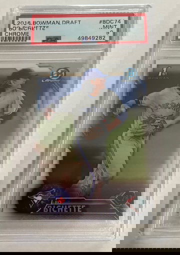 2016 Bowman Draft Chrome Bo Bichette PSA 9