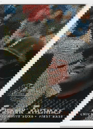 1997 FLAIR SHOWCASE ROW 0 FRANK THOMAS # 35 HOF