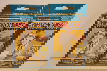 2019-20 NBA Hoops Premium Stock Hangers x2