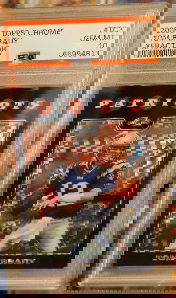 2008 Topps Chrome Xfractor Tom Brady #TC3 PSA 10