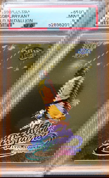 1998 Fleer Ultra Kobe Bryant Gold Medallion #61G PSA 9 MINT Slam Dunk Lakers!