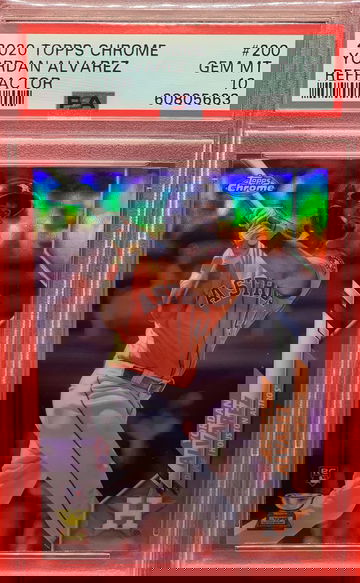 2020 Topps Chrome Yordan Alvarez Refractor PSA10 GEM MINT