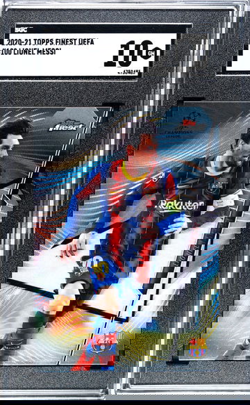 2020 Topps Finest Lionel Messi SGC 10