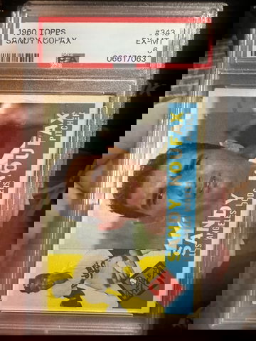 1960 TOPPS SANDY KOUFAX PSA 6