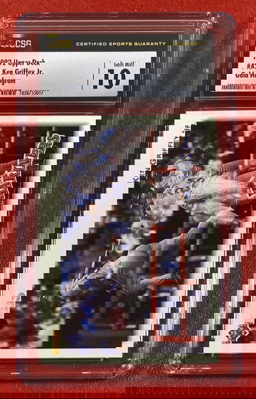 1992 Upper Deck Ken Griffey Jr #424 Gold Hologram CSG 10 Seattle Mariners