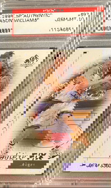 1998 SP Authentic Jason Williams Rookie /3500 PSA 10