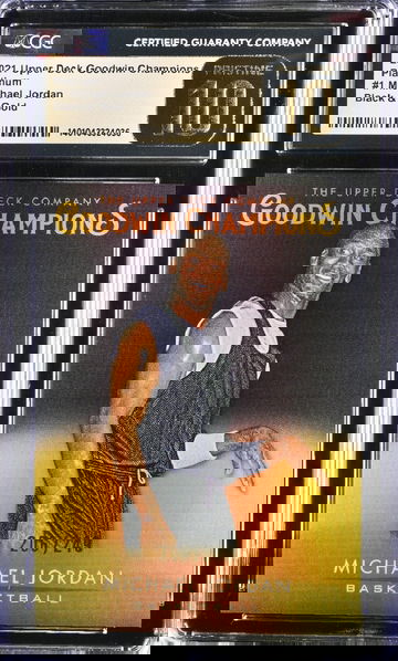 2021 Upper Deck UD Goodwin Champions Black & Gold 1 # 206/249 Michael Jordan CGC 10 Gem Mint Pristine Label