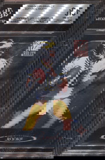 TOM BRADY 2000 DONRUSS ELITE ROOKIE /2000 BGS 8.5