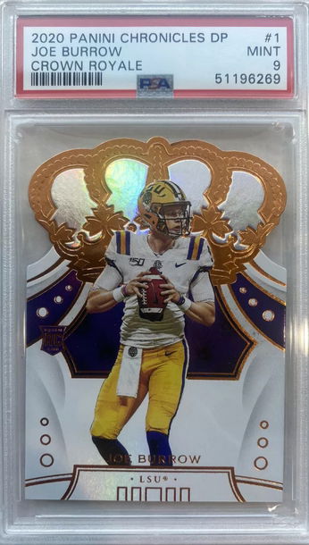 2020 chronicles draft picks joe burrow crown royale psa 9