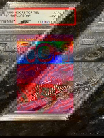 1995 Hoops Top Ten #AR7 Michael Jordan PSA 9