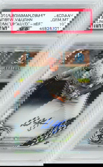 2019 Bowman Draft Andrew Vaughn Refrator Auto /499