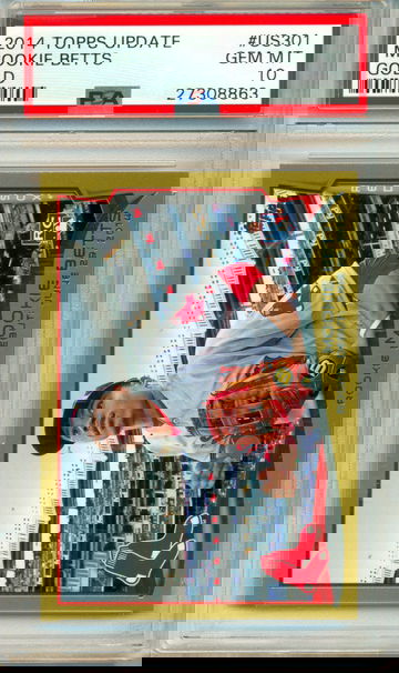 2014 Topps Update Mookie Betts Gold #US301 PSA 10