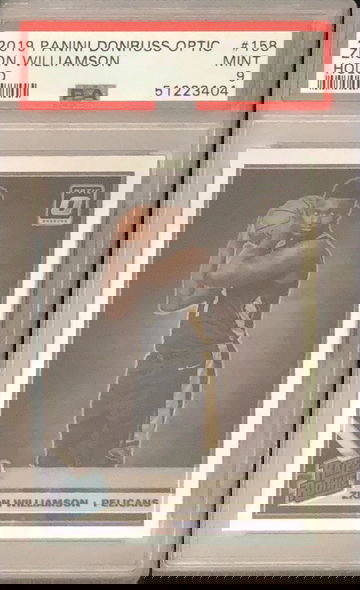 2019 Donruss Optic Silver Holo Prizm Zion Williamson RC Rated Rookie PSA 9 Mint