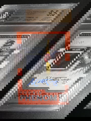 2017 donruss rookie phenom Mitchell trubisky jersey /99 RC Auto BGS 9.5/10