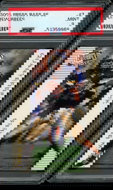 2001 Press Pass SE #2 Drew Brees PSA 9 MINT