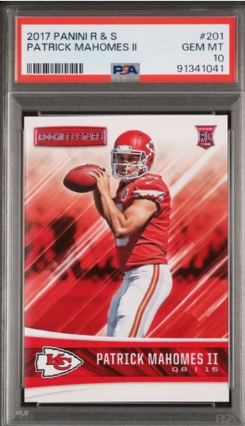 Patrick mahomes 2017 panini R&S PSA 10!!!